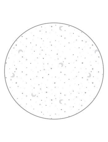 Parc bébé rectangulaire réglable + tapis imprimé étoiles 'sternenzauber' - ROBA