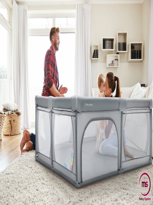 Parc bébé xxl 200x140cm tissu imperméable hypermotion - Kiabi Parc bébé xxl 200x140cm tissu imperméable hypermotion - Kiabi