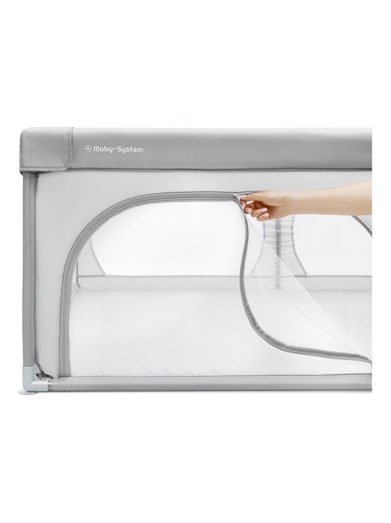 Parc bébé xxl 200x140cm tissu imperméable hypermotion Gris - Kiabi