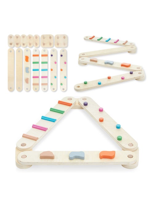 Parcours d'équilibre montessori bois 14 éléments mamabrum - Kiabi Parcours d'équilibre montessori bois 14 éléments mamabrum - Kiabi