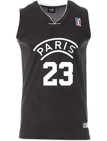 Paris 23 basketbalshirt zwart voor heren - sport zone