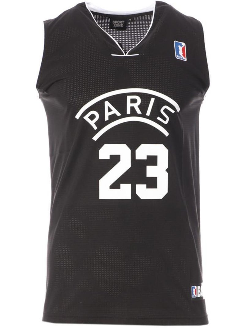 Paris Basketbalshirt Zwart Heren Sport Zone Paris 23 Zwart - Kiabi