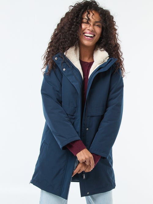Parka 3-en-1 avec doublure en fausse fourrure - Kiabi