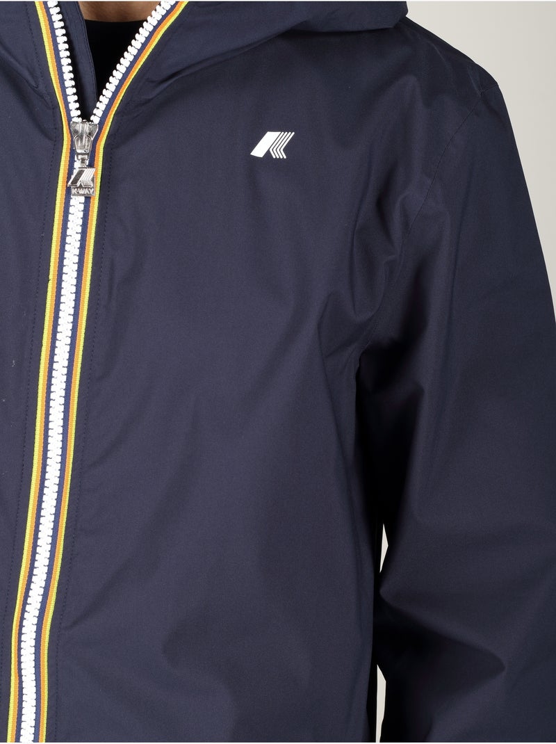 Parka à capuche - k-way Bleu - Kiabi