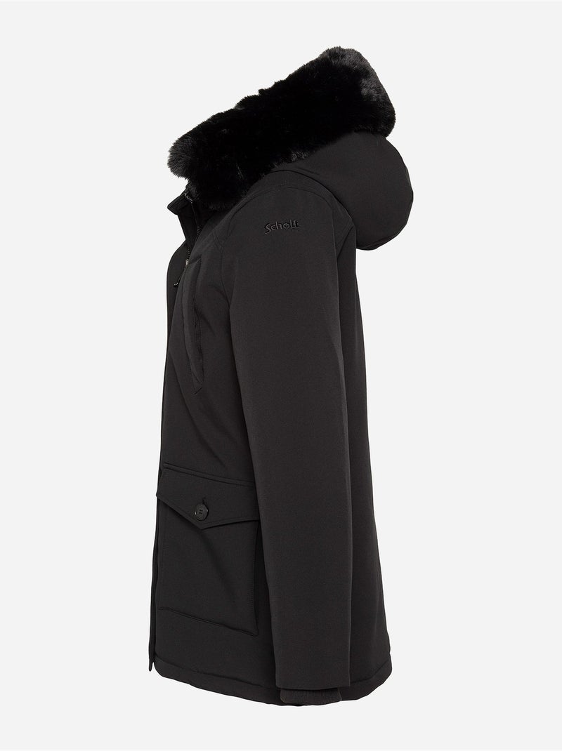 Parka à capuche - schott Noir - Kiabi