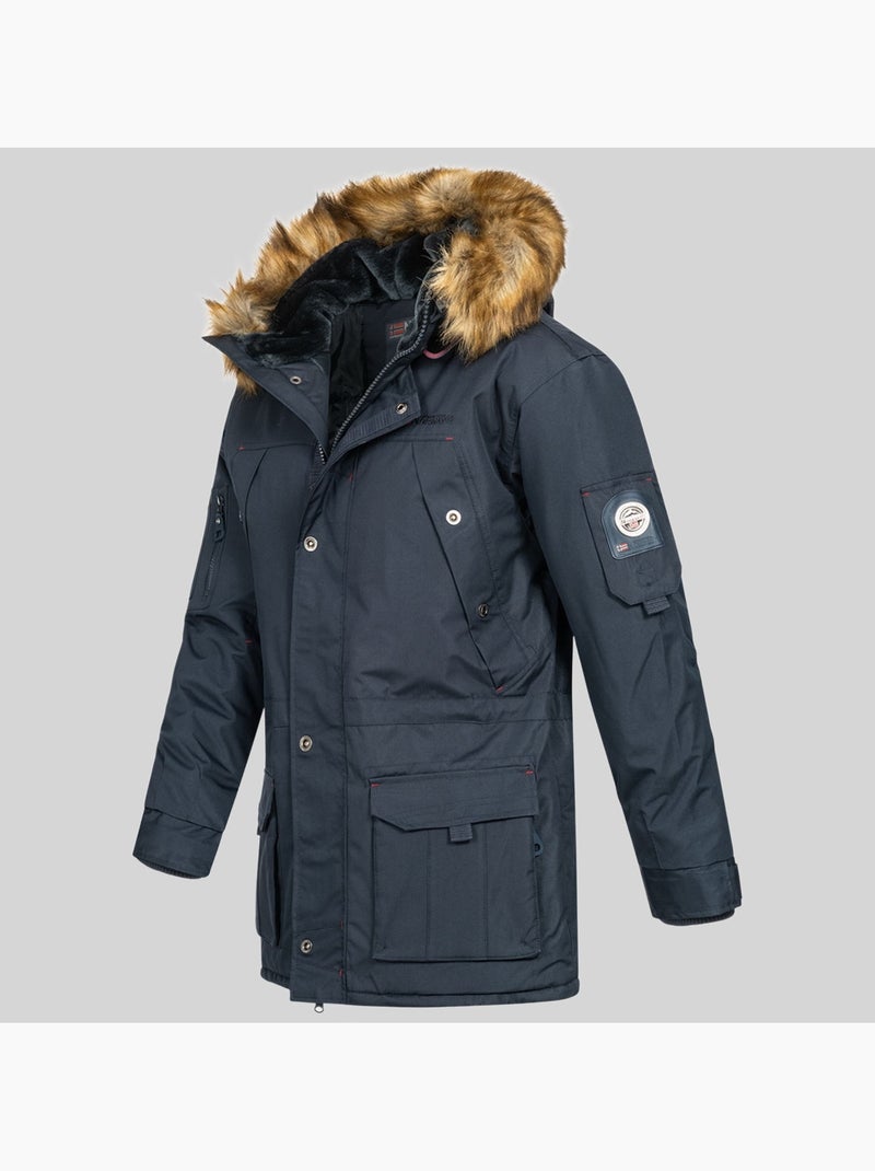 Parka à capuche abiosaure – geographical norway Bleu marine - Kiabi