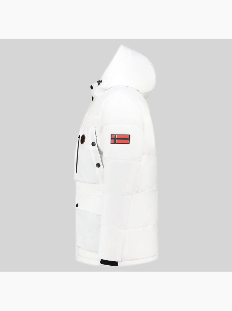 Parka à capuche albert – geographical norway Blanc - Kiabi