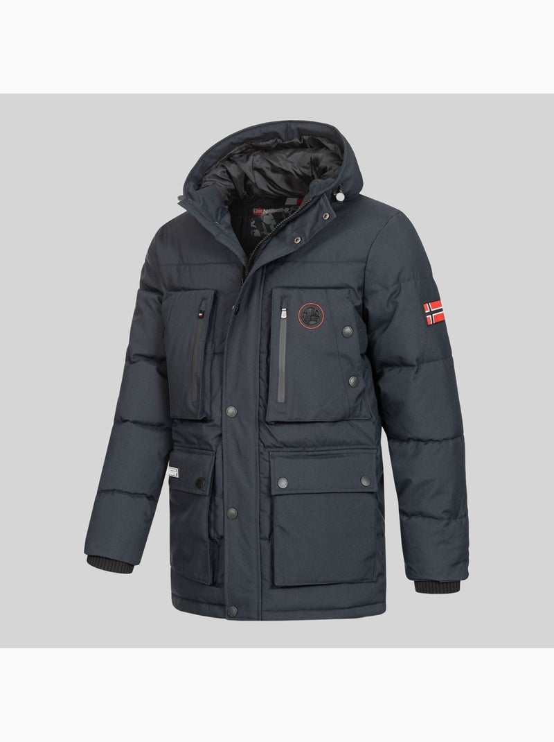 Parka à capuche albert – geographical norway Bleu marine - Kiabi
