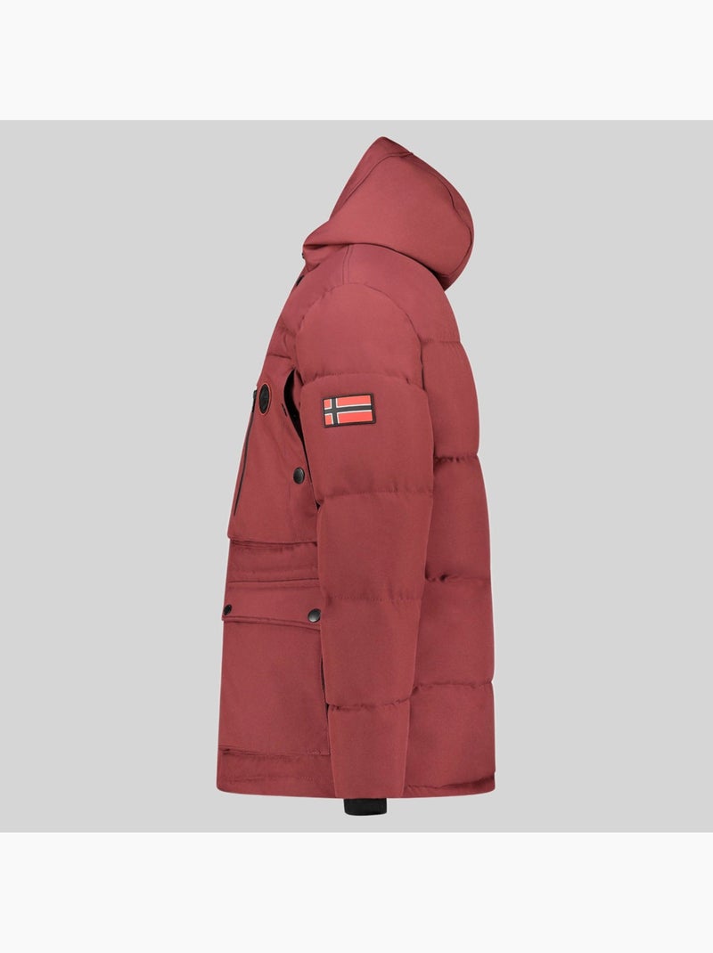 Parka à capuche albert – geographical norway Bordeaux - Kiabi