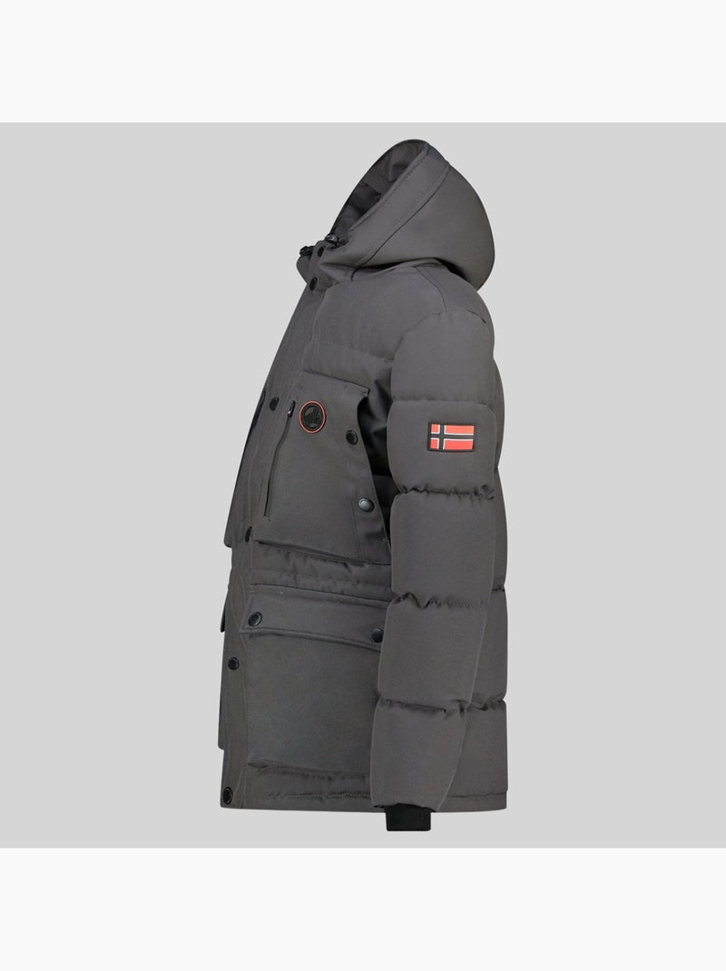 Parka à capuche albert – geographical norway Gris foncé - Kiabi