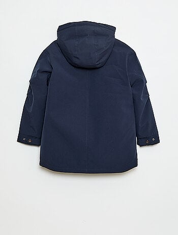 Parka à capuche avec doublure effet moutonnée