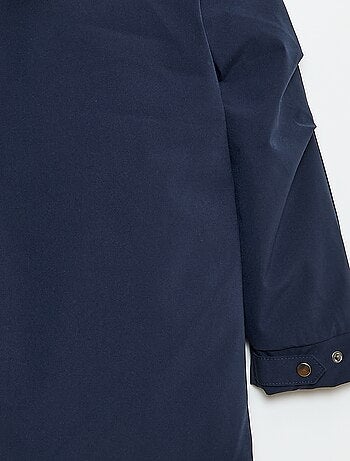 Parka à capuche avec doublure effet moutonnée