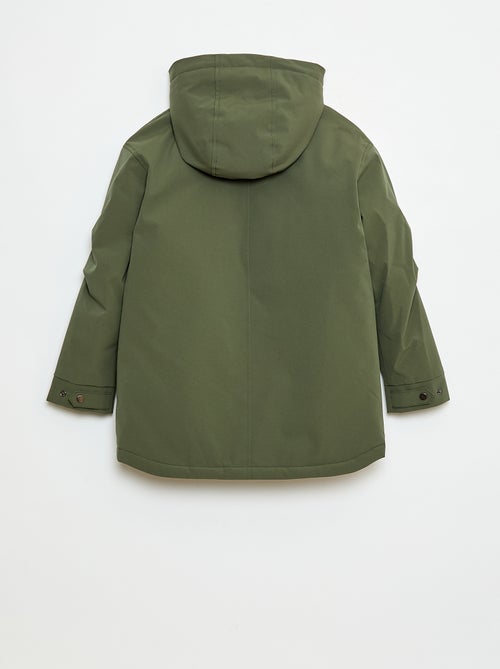 Parka à capuche avec doublure effet moutonnée - Kiabi