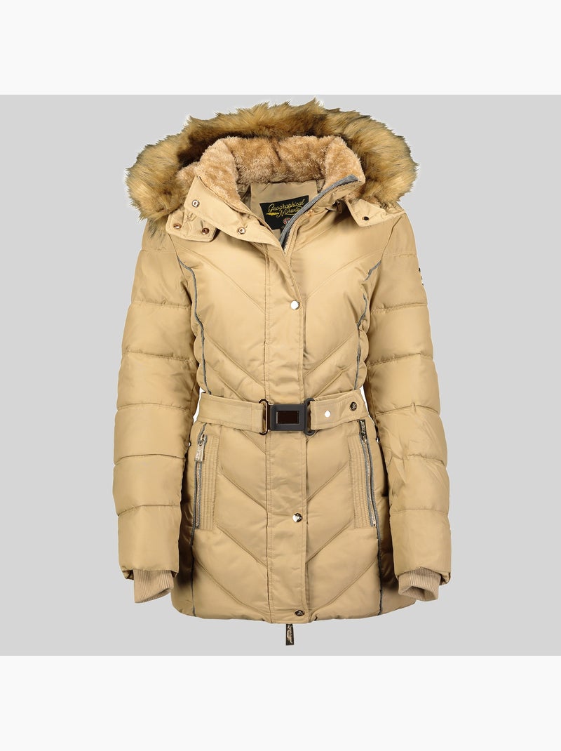 Parka à capuche becky – geographical norway Beige - Kiabi