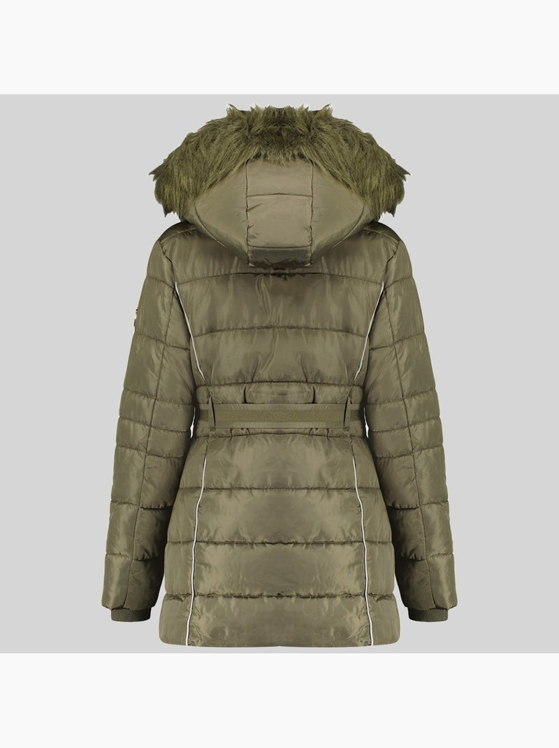 Parka à capuche becky – geographical norway Kaki - Kiabi