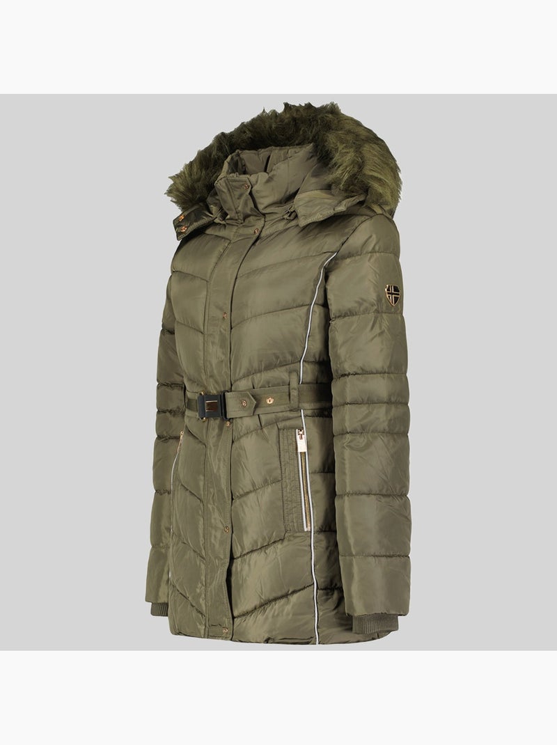 Parka à capuche becky – geographical norway Kaki - Kiabi