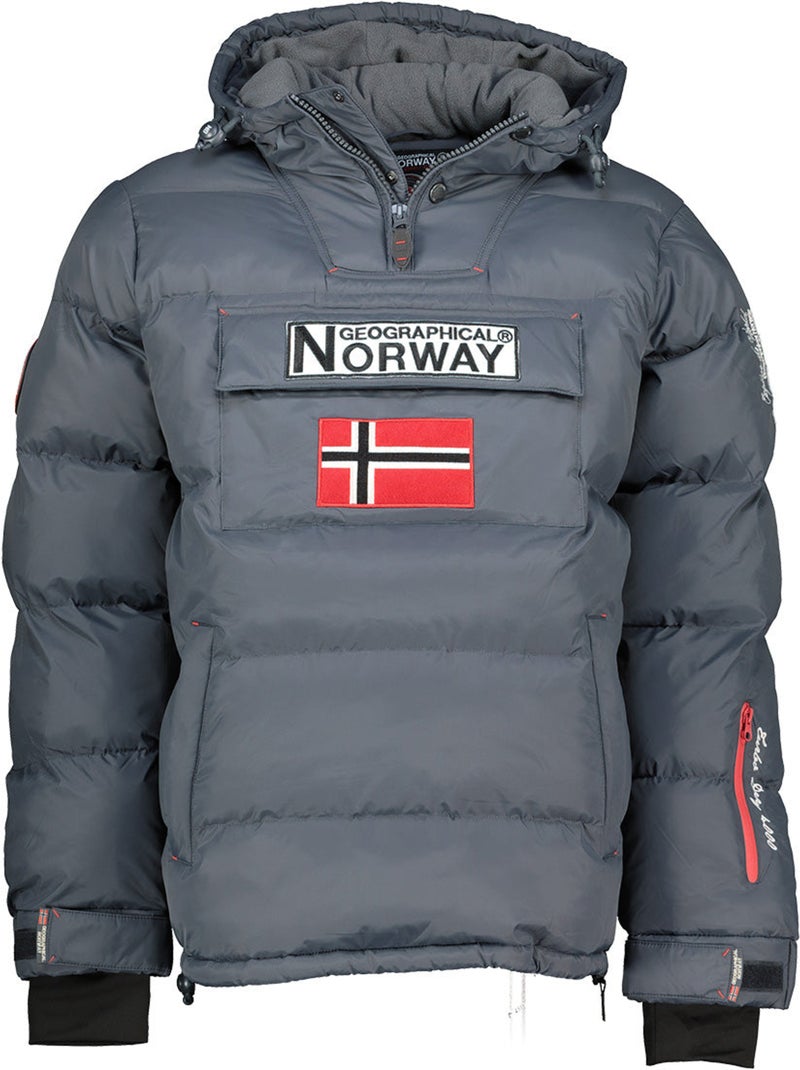 Parka à capuche blokus – geographical norway Gris foncé - Kiabi