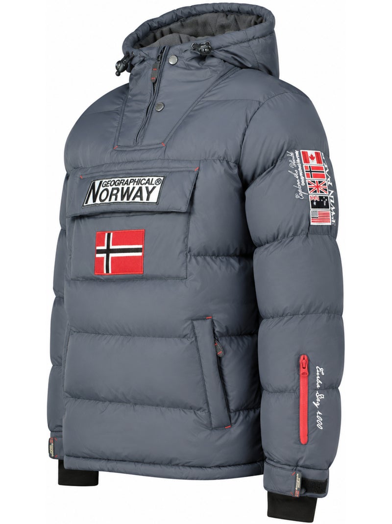 Parka à capuche blokus – geographical norway Gris foncé - Kiabi