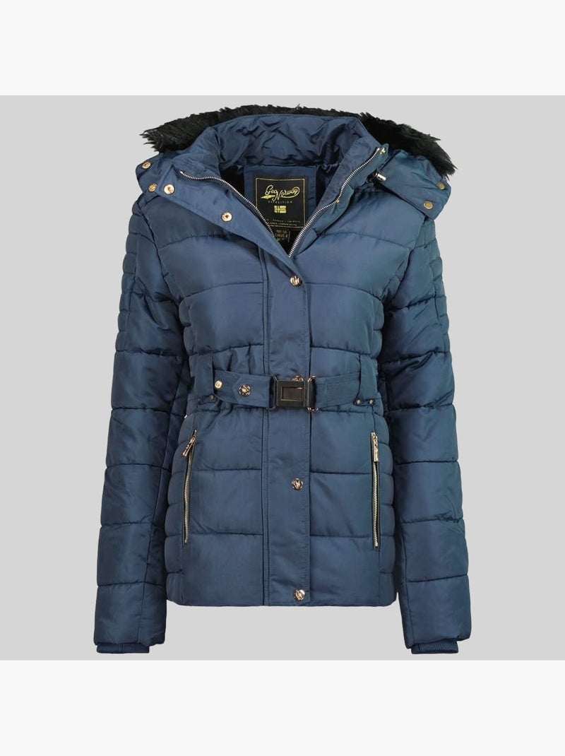 Parka à capuche blood – geographical norway Bleu marine - Kiabi