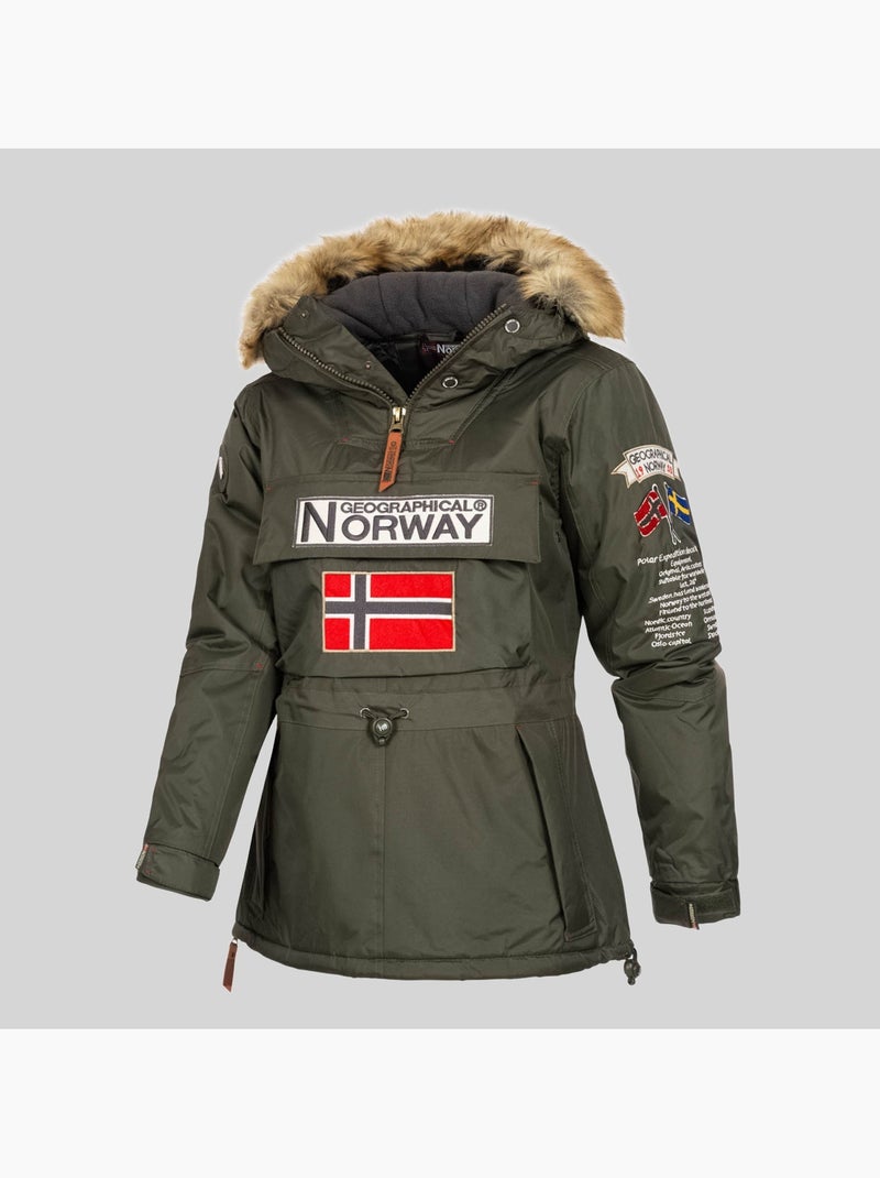 Parka à capuche bridget – geographical norway Kaki - Kiabi