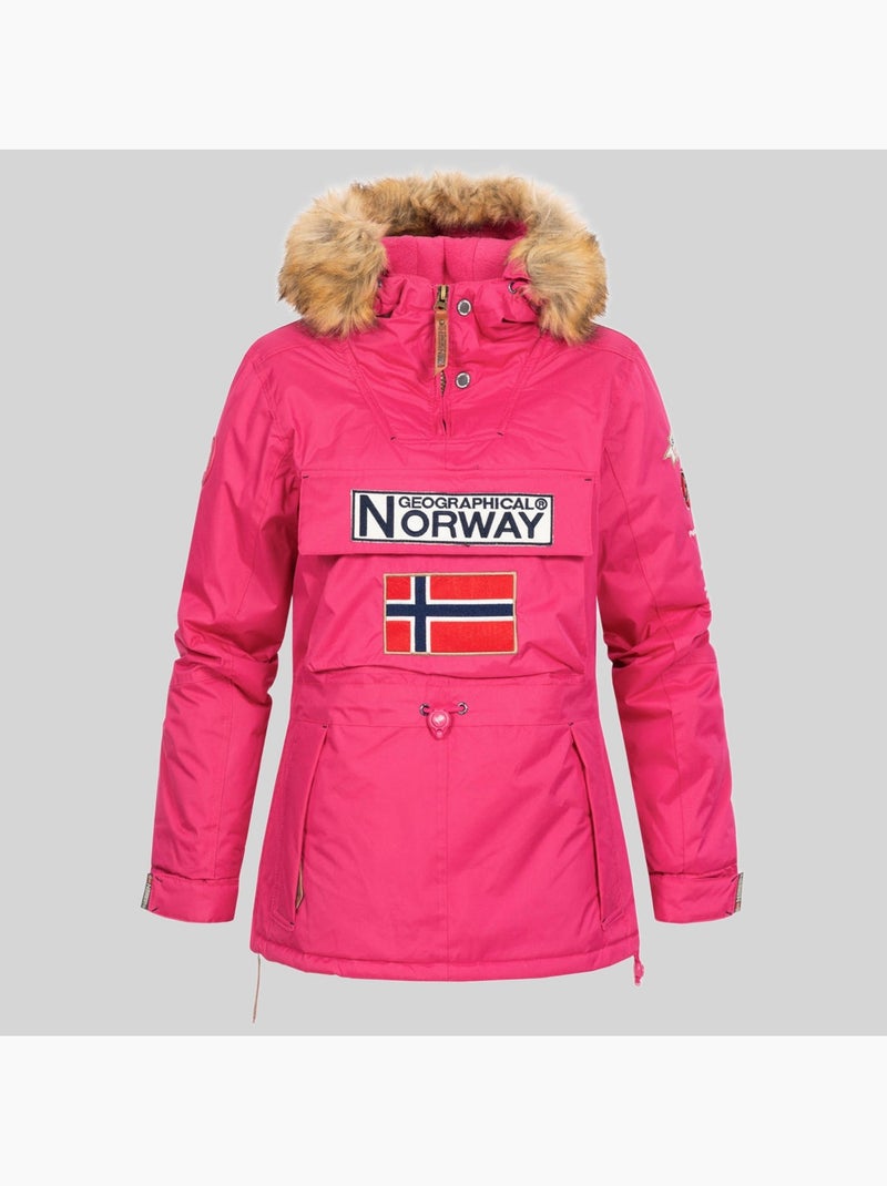 Parka à capuche bridget – geographical norway Rose fluo - Kiabi