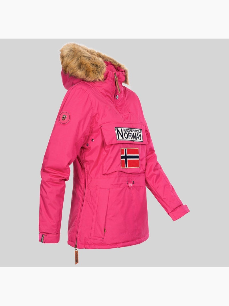 Parka à capuche bridget – geographical norway Rose fluo - Kiabi