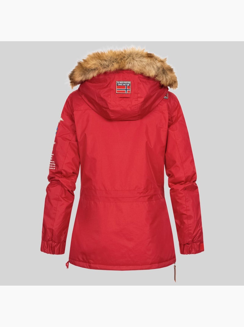 Parka à capuche bridget – geographical norway Rouge - Kiabi