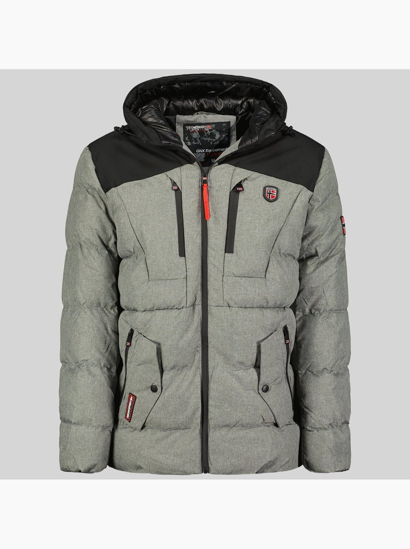 Parka à capuche cashblend – geographical norway Gris clair - Kiabi