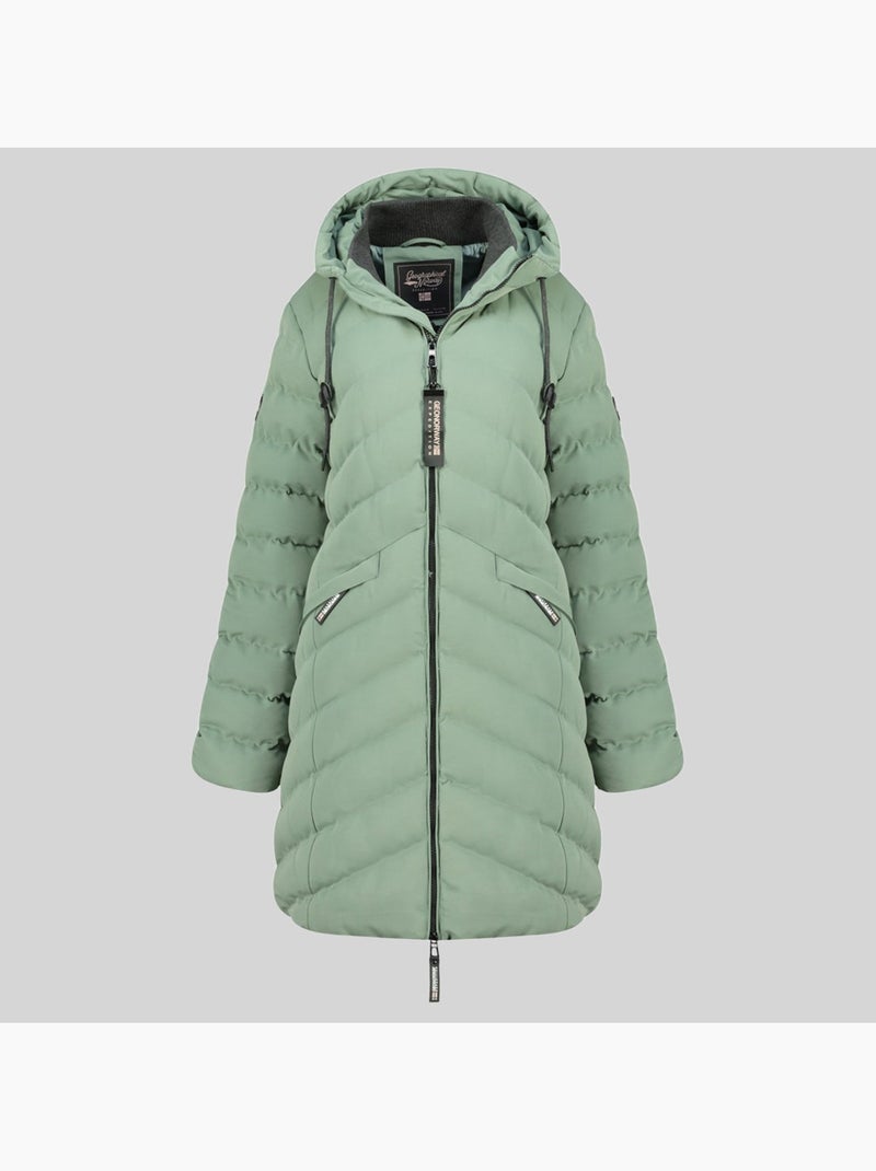 Parka à capuche clarisal – geographical norway Vert pastel - Kiabi