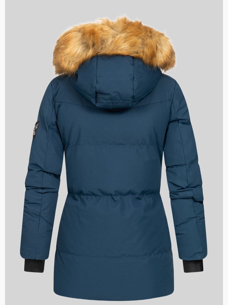 Parka à capuche crown – geographical norway Bleu marine - Kiabi