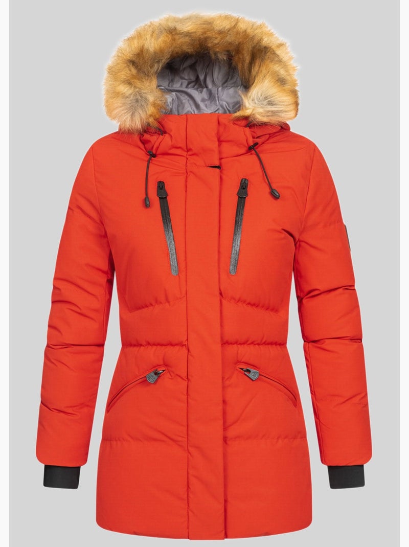 Parka à capuche crown – geographical norway Rouge - Kiabi