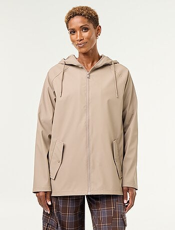 Parka à capuche déperlant