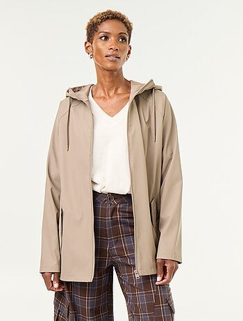 Parka à capuche déperlant