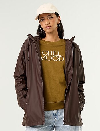 Parka à capuche déperlant