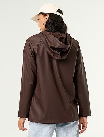 Parka à capuche déperlant