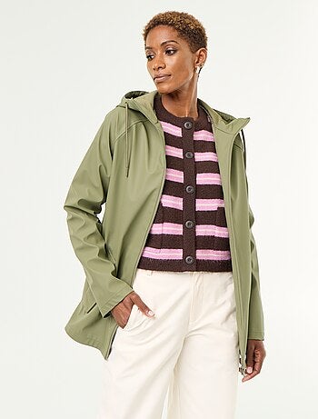 Parka à capuche déperlant