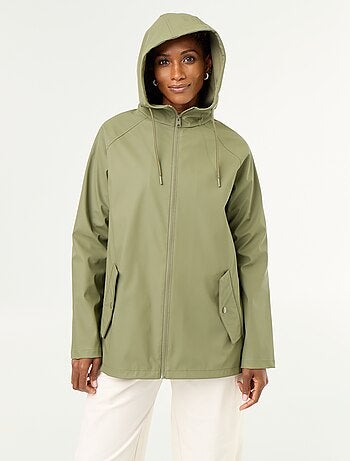 Parka à capuche déperlant