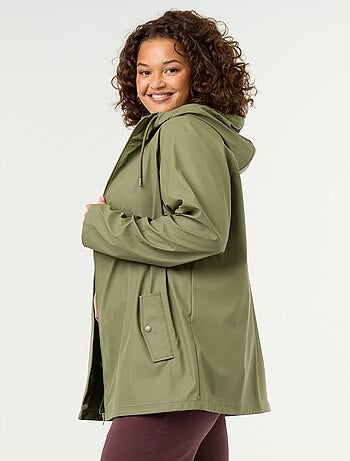 Parka à capuche déperlant