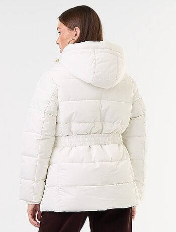 Parka à capuche doublée fausse fourrure