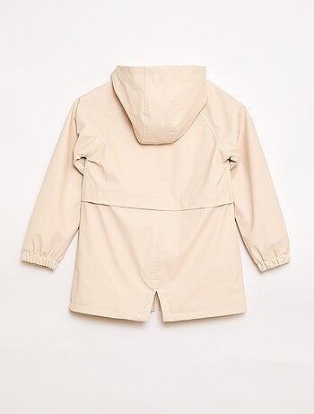 Parka à capuche en caoutchouc