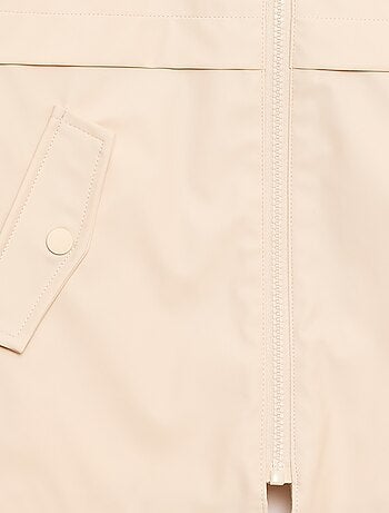 Parka à capuche en caoutchouc