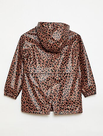 Parka à capuche en caoutchouc