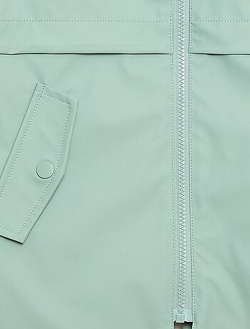 Parka à capuche en caoutchouc