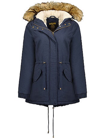 Parka à capuche fausse fourrure ampurieak – canadian peak