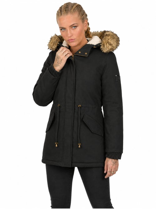 Parka à capuche fausse fourrure ampurieak – canadian peak - Kiabi