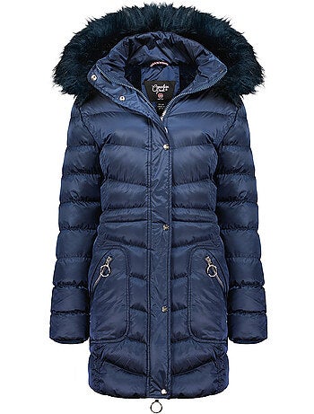 Parka à capuche fausse fourrure civileak – canadian peak