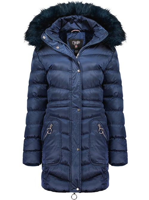 Parka à capuche fausse fourrure civileak – canadian peak - Kiabi