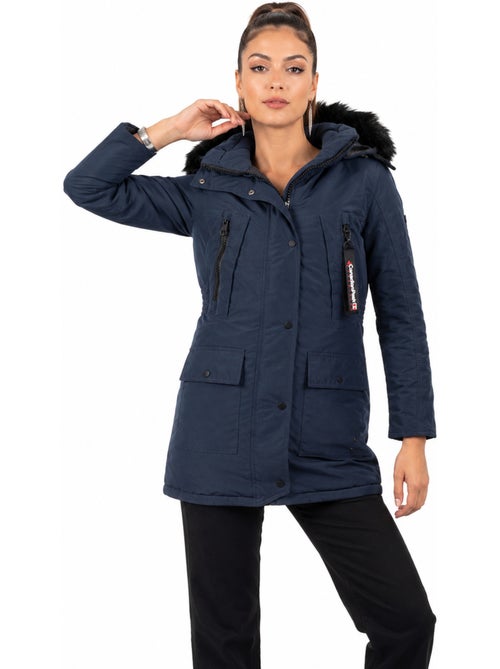 Parka à capuche fausse fourrure corteak – canadian peak - Kiabi