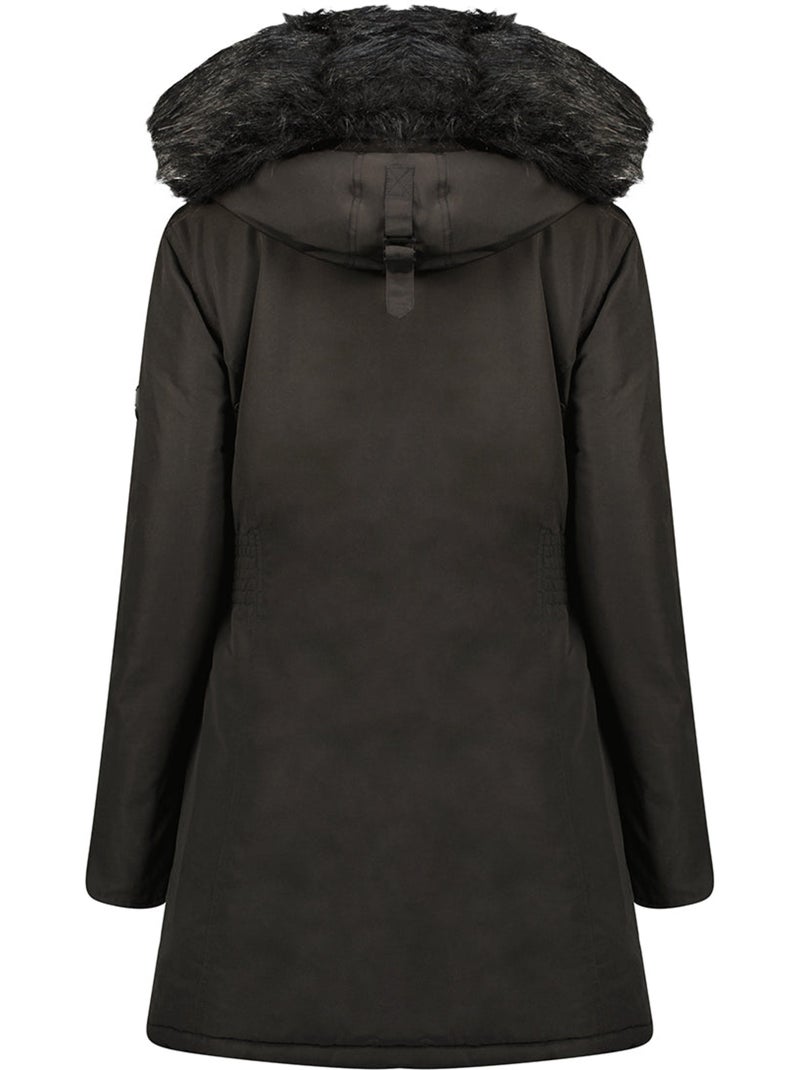 Parka à capuche fausse fourrure corteak – canadian peak Noir - Kiabi