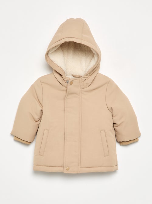 Parka à capuche intérieur moutonné - Kiabi Parka à capuche intérieur moutonné - Kiabi
